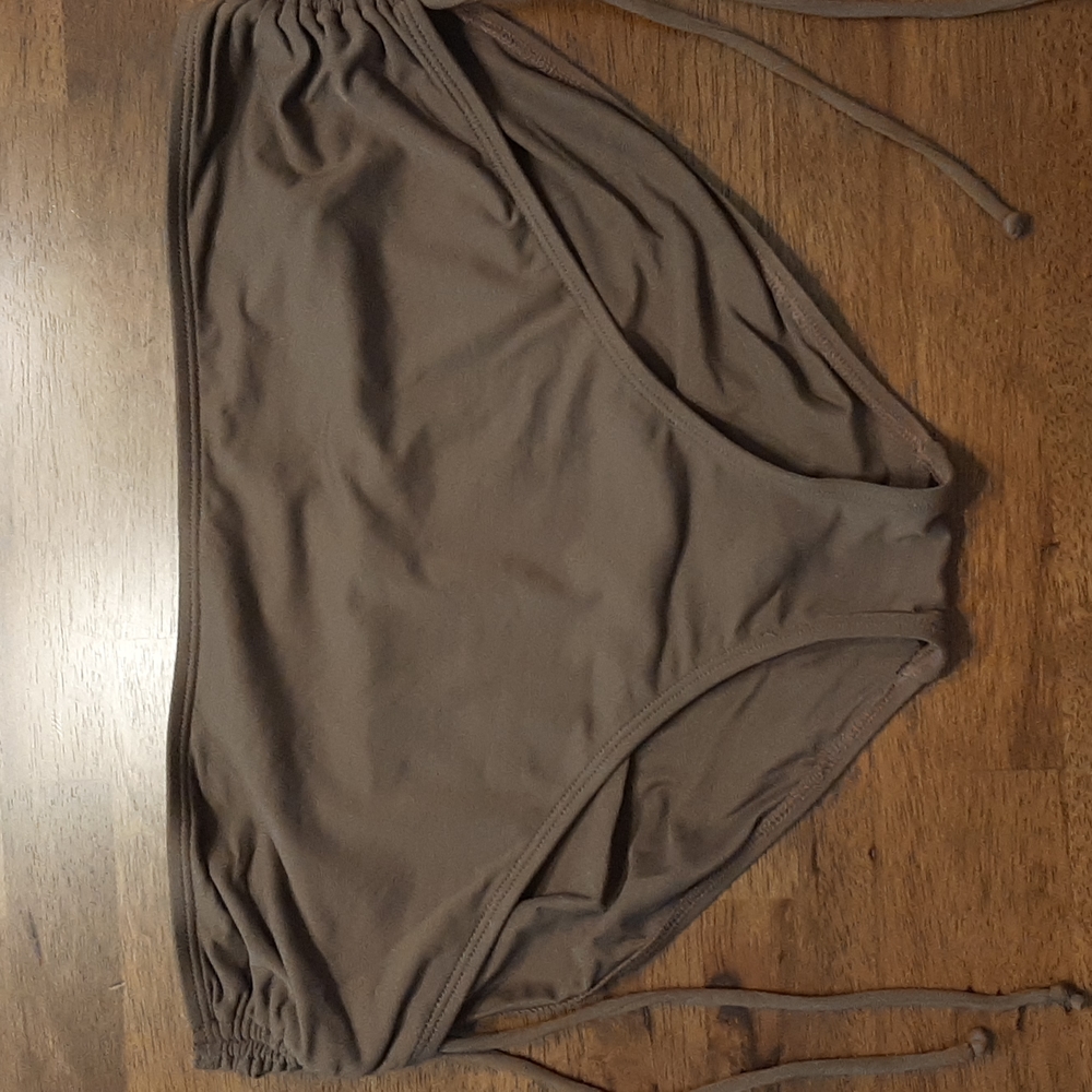 Brown adjustable sides bikini bottoms- 16